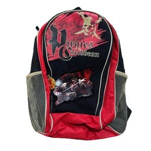 Vintage Pirates of The Caribbean Dead Man's Chest Backpack Disney Book Bag Youth